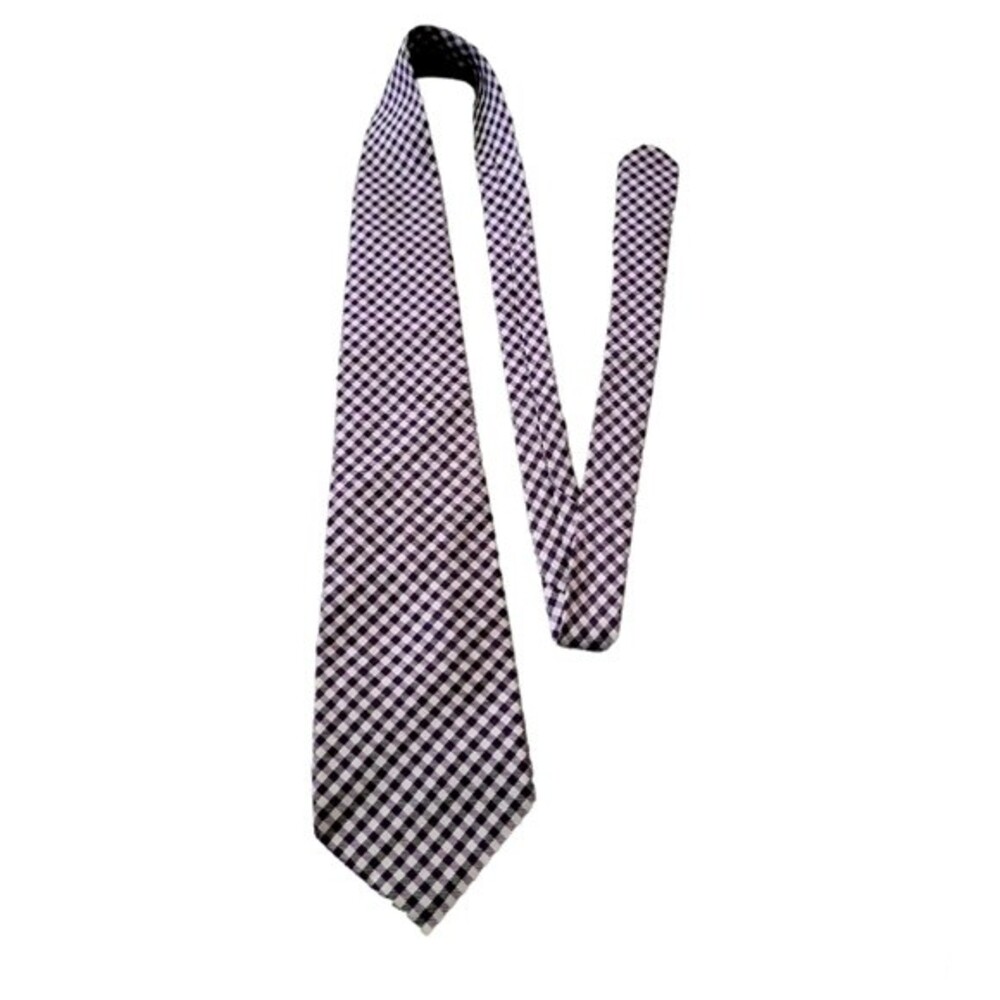 EUC Polo by Ralph Lauren men's purple and white grid tie